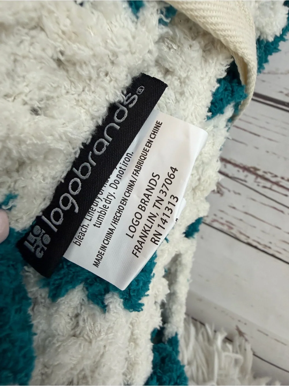 Logo Brands San Jose Sharks NHL Chunky Knit Throw Blanket 50x60 NWT